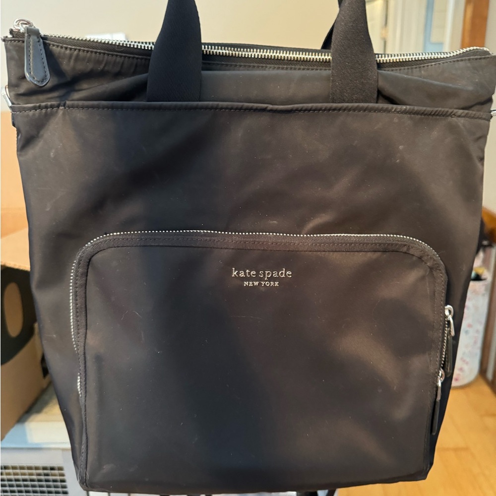 Kate Spade Black Backpack Sleek Urban Design